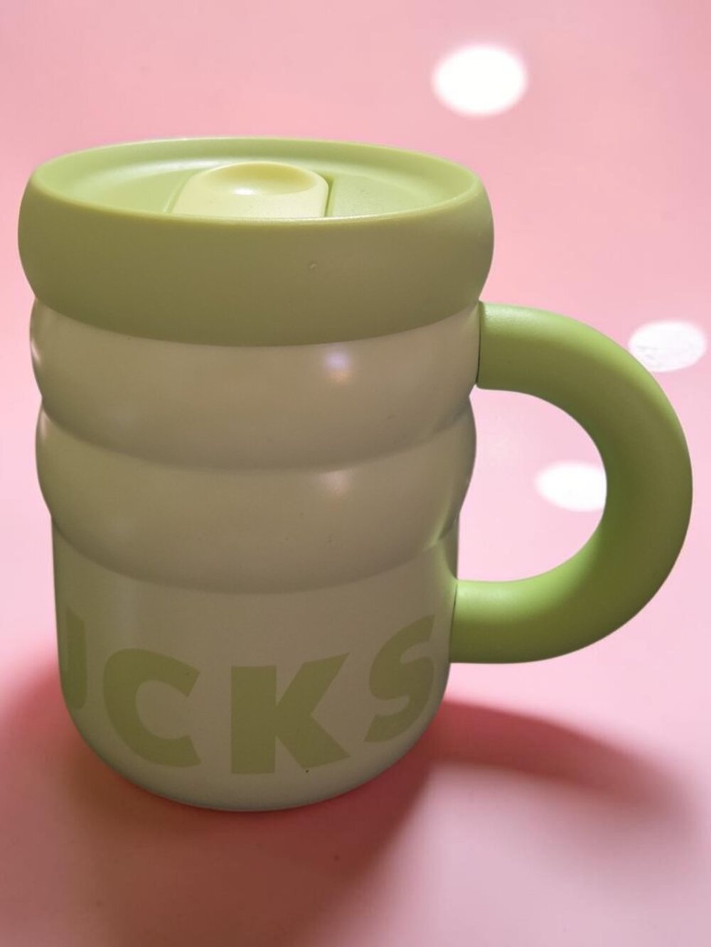 Starbucks Lime Green 12oz Thermos with a Handle